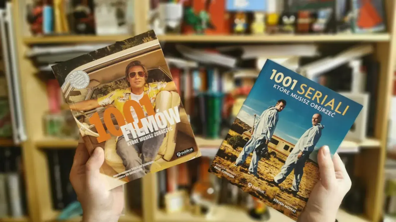 Dwie książki o filmach i serialach, idealne na film na w. Jedna z Bradem Pittem, druga z bohaterami "Breaking Bad".