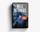 Okładka nowej książki Nele Neuhaus "Alles wird Asche". W tle dym i jaskółka.