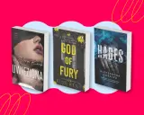 Trzy okładki książek: "Uwięziona", "God of Fury" i "Hades". Idealne dla fanów mrocznych, porywających historii i gatunku dark romance książki.
