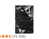 Okładka książki "Haunting Adeline" H.D. Carlton. Mroczna, z czaszką, różami i ćmami. O czym jest ta książka?