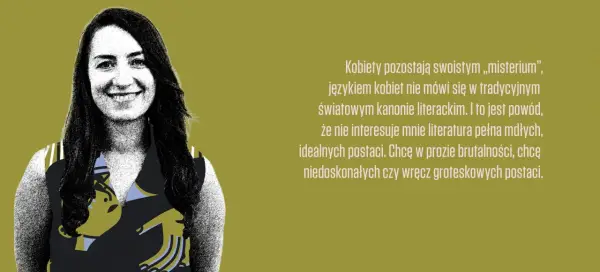 Uśmiechnięta Dorota Jovanka Ćirlić, autorka ceniąca brutalność i niedoskonałość w literaturze.